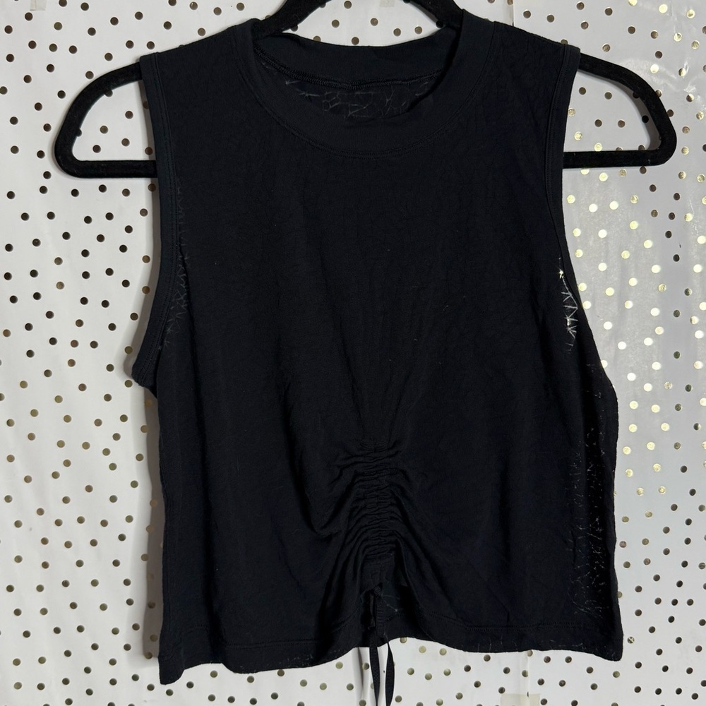 Lululemon Athletica Black Ruched Top